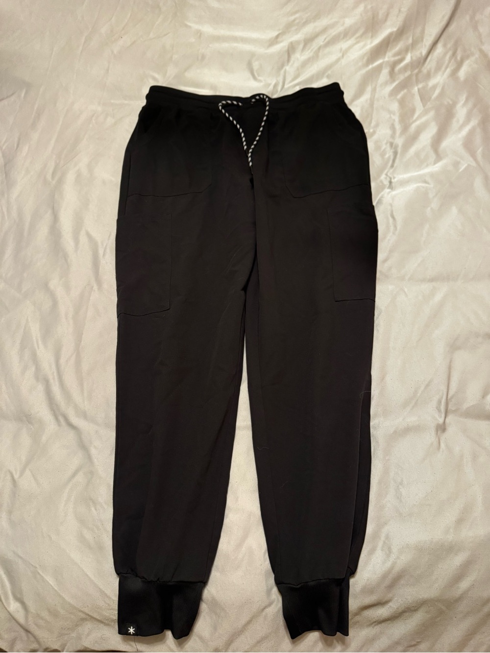 Black high rise scrubs